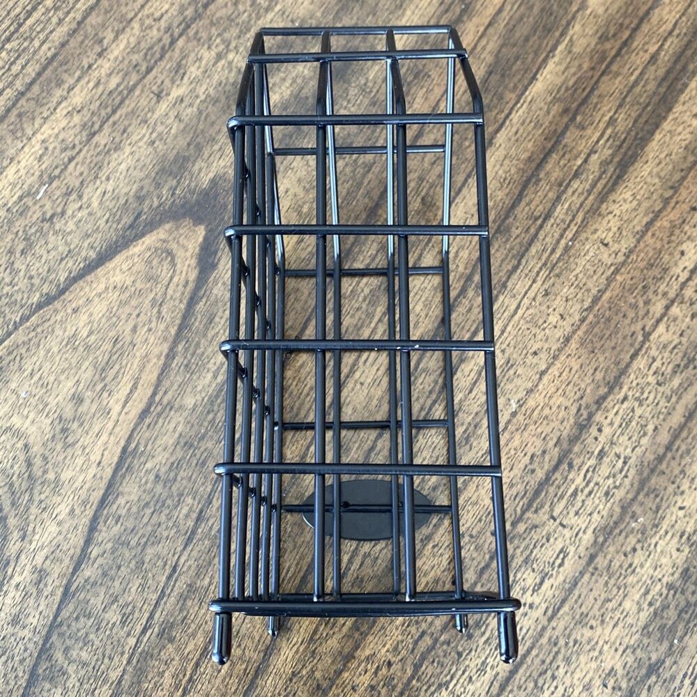Norwex Wire House Counter Cloth Towel Holder Organizer Black Mesh Rack - Picture 5 of 6